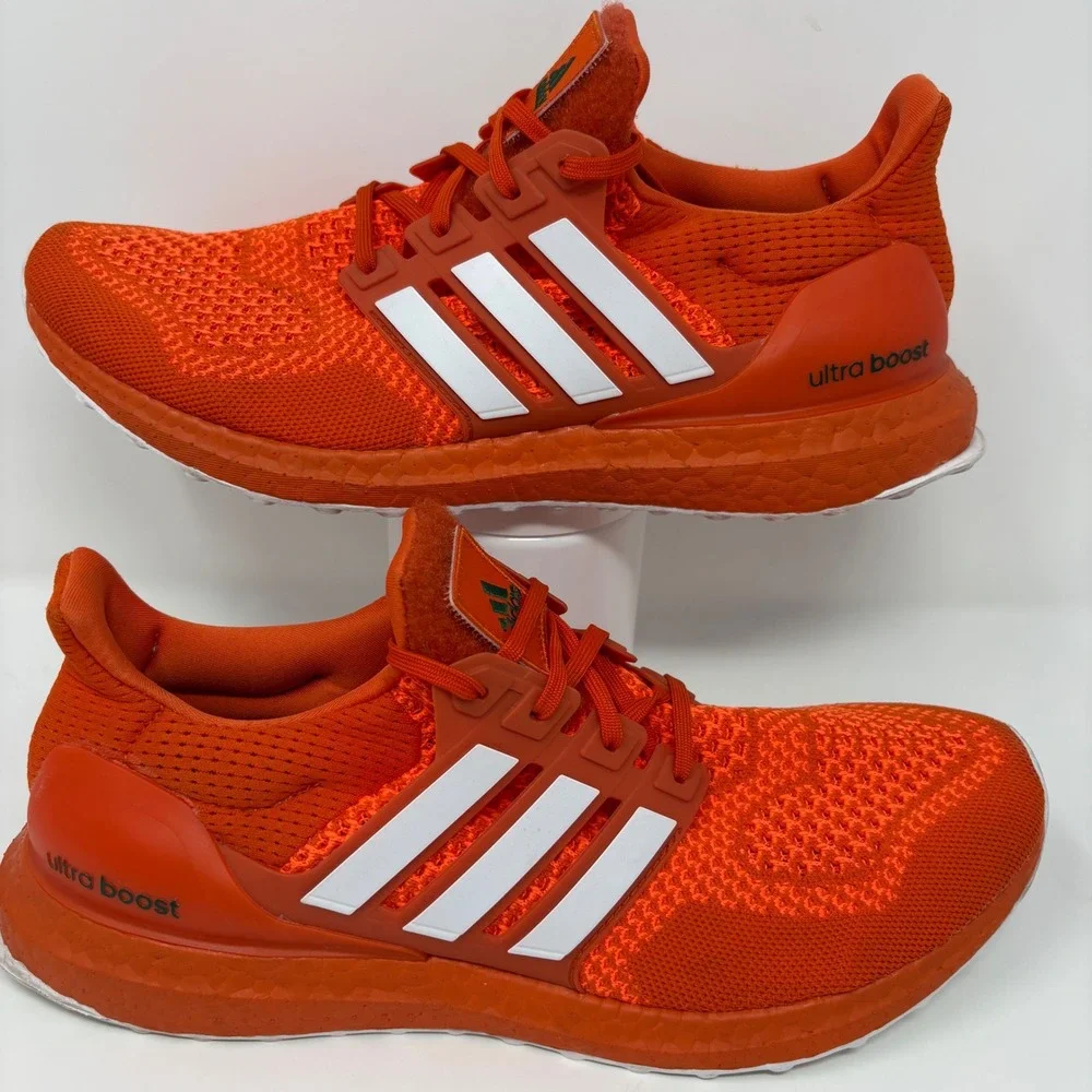 Adidas UltraBoost 1.0 DNA Men's Size 9.5 Miami Hurricane Orange Running Shoes